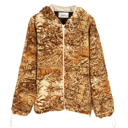 Bonsai Full Zip Hoodie Sweatshirt Bread PF22FL003FW22 Degli Uberti